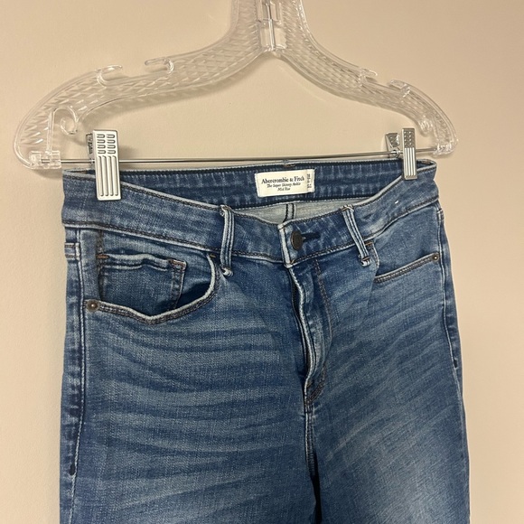Abercrombie & Fitch The Super Skinny Ankle Mid Rise Jeans - Picture 2 of 4
